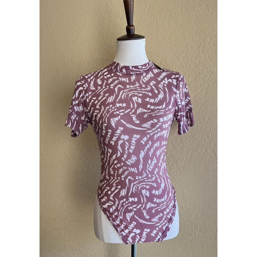 SKIMS Summer Mesh Raspberry Swirl Bodysuit – Size 2X